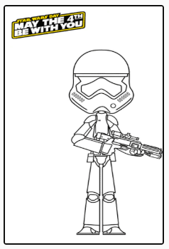 Imprimible stormtrooper. Star Wars. 